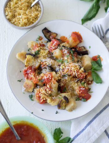 Sheet Pan Eggplant Parmesan Gnocchi | Sarcastic Cooking