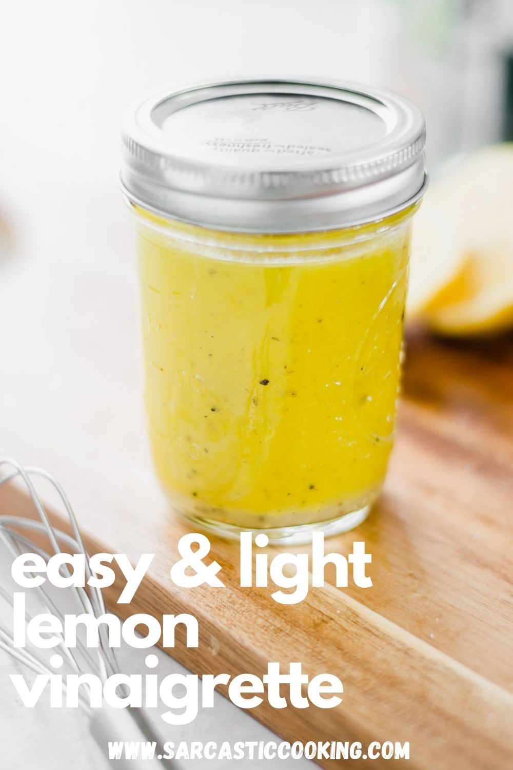 Easy & Light Lemon Vinaigrette / Sauce / Marinade | sarcastic Cooking