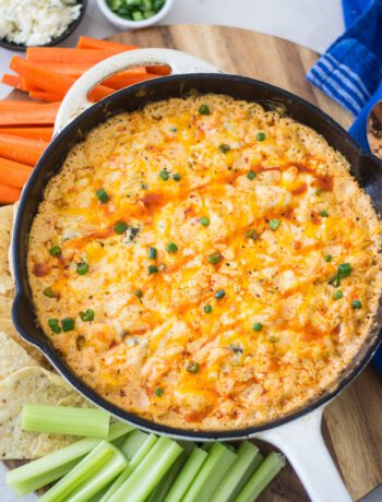 Baked Buffalo Cauliflower Dip | Sarcastic Cooking