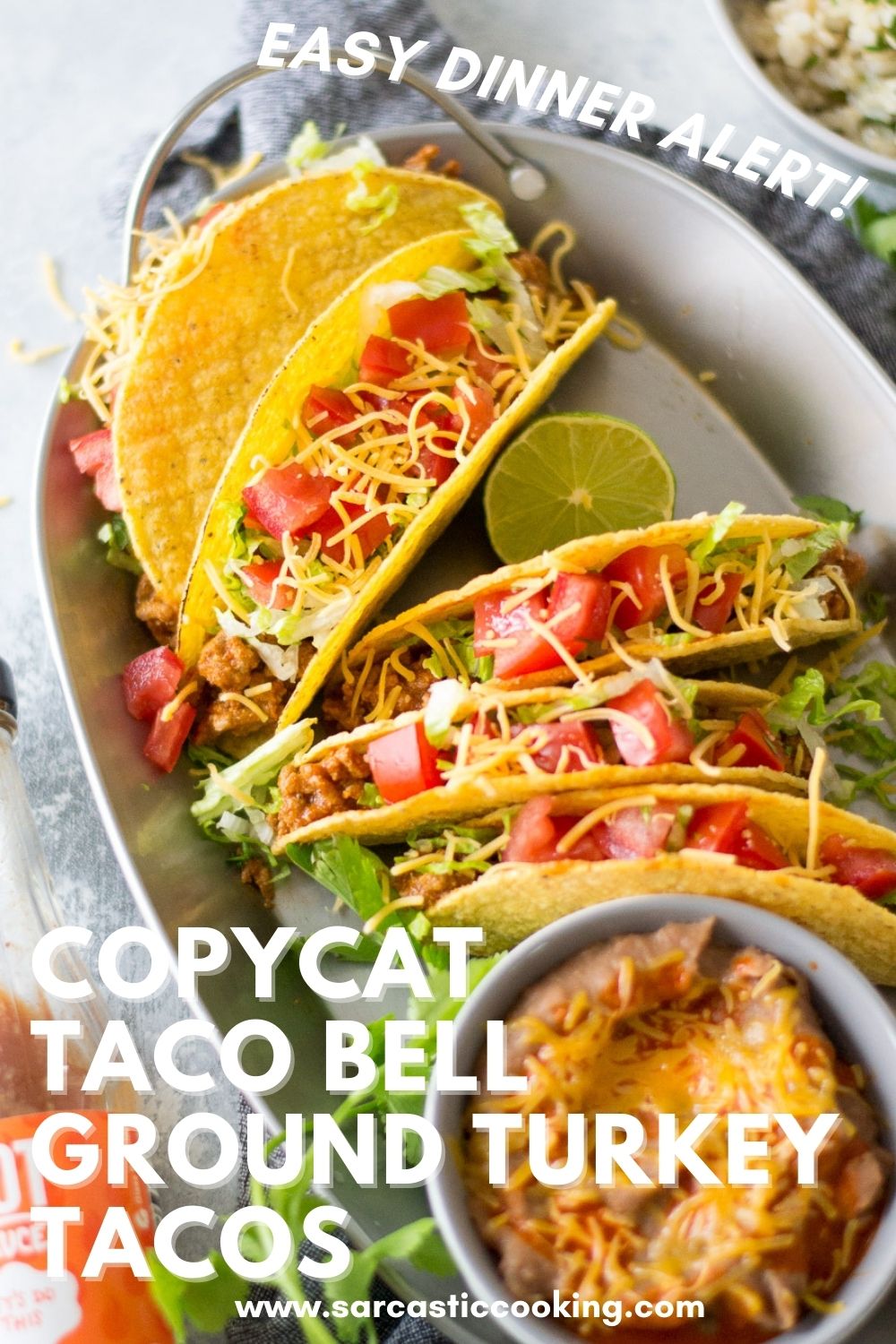 Copycat Taco Bell Hard Shell Turkey Tacos | Sarcastic Cooking