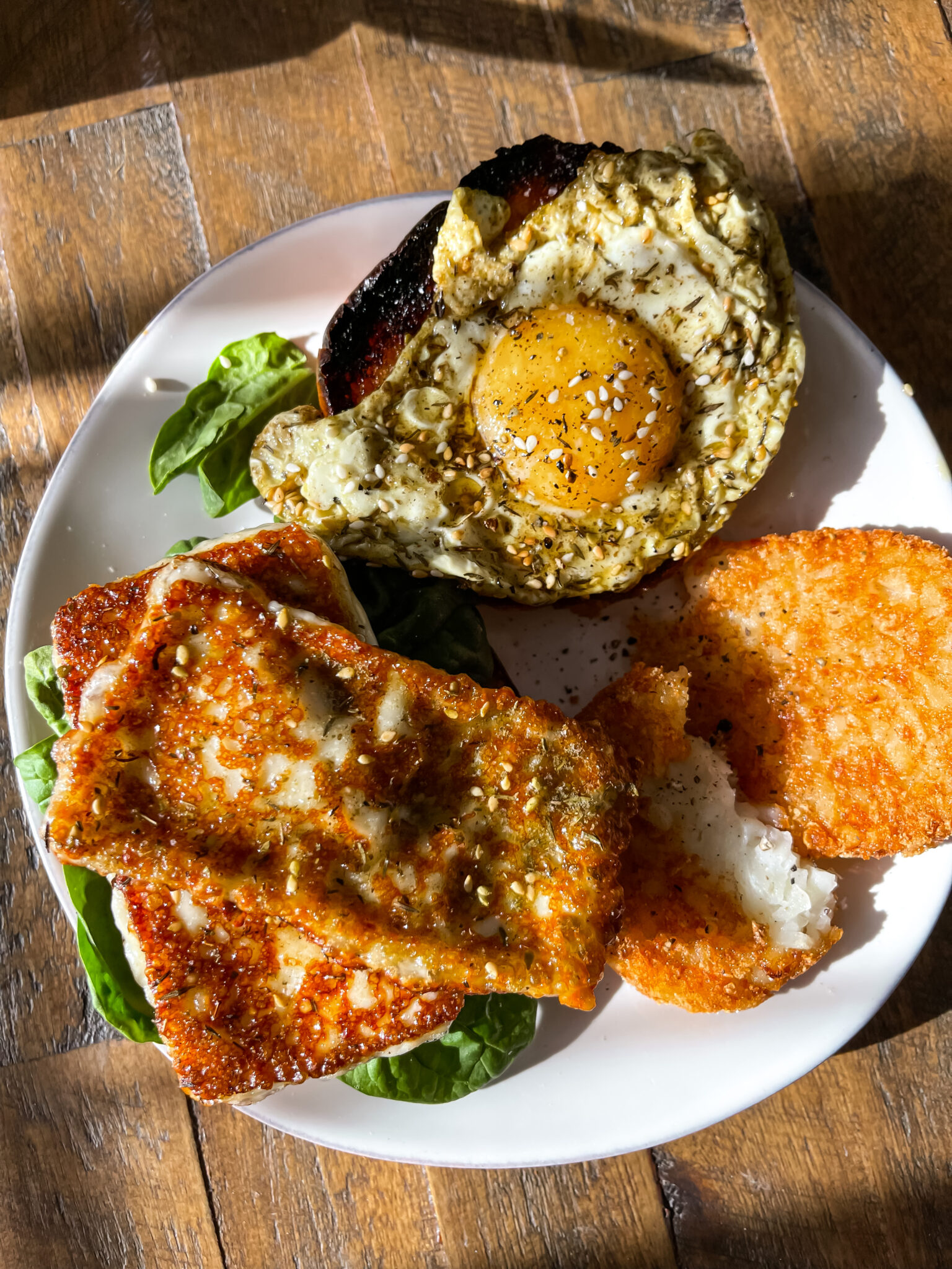 Za'atar Fried Egg & Halloumi Sandwich | sarcastic Cooking
