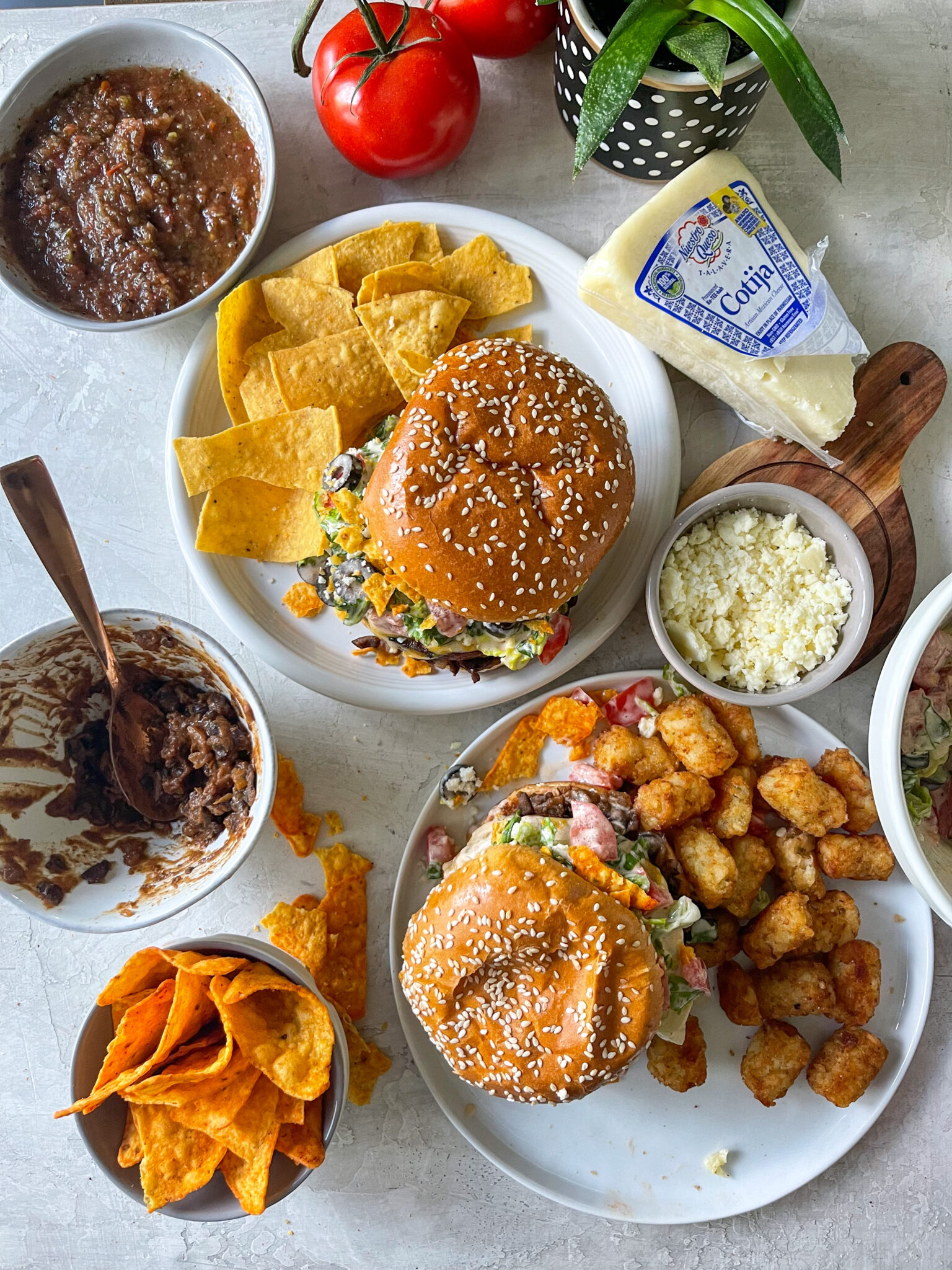 Taco Salad Veggie Burgers | Sarcastic Cooking