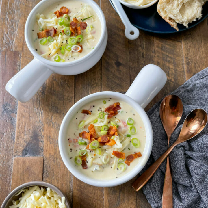 Veggie Loaded Baked Potato Soup | Sarcastic Cooking