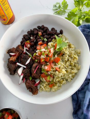 Roasted Poblano Mexican Rice | Sarcastic Cooking