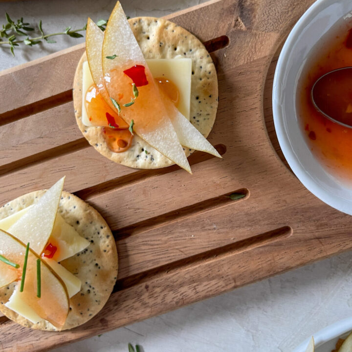 Sweet and Spicy Pear Bites