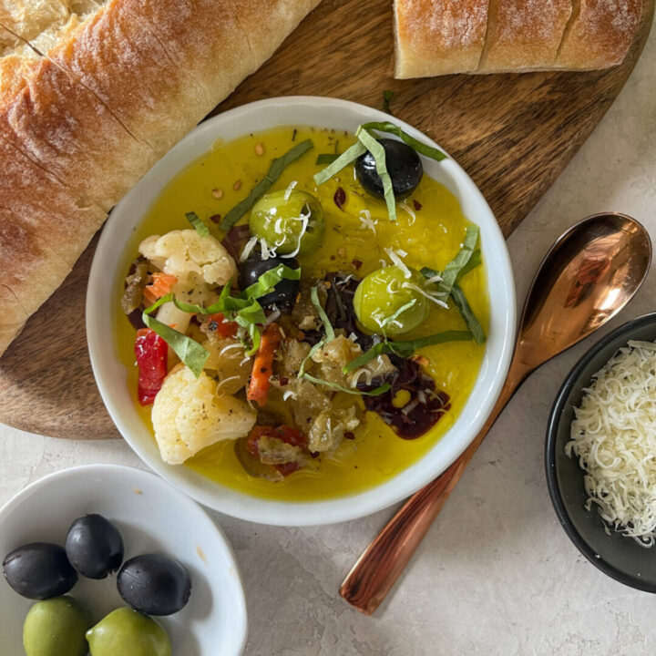 olive oil and pickled vegetables 3