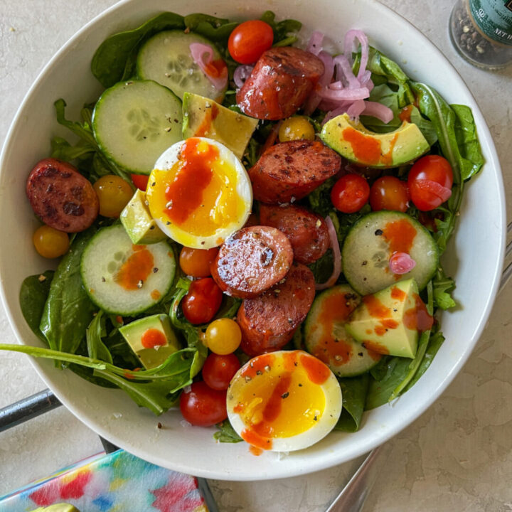 Sausage and Egg Breakfast Salad